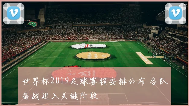 世界杯2019足球赛程安排公布 各队备战进入关键阶段