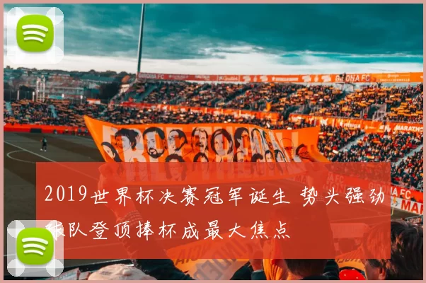2019世界杯决赛冠军诞生 势头强劲球队登顶捧杯成最大焦点